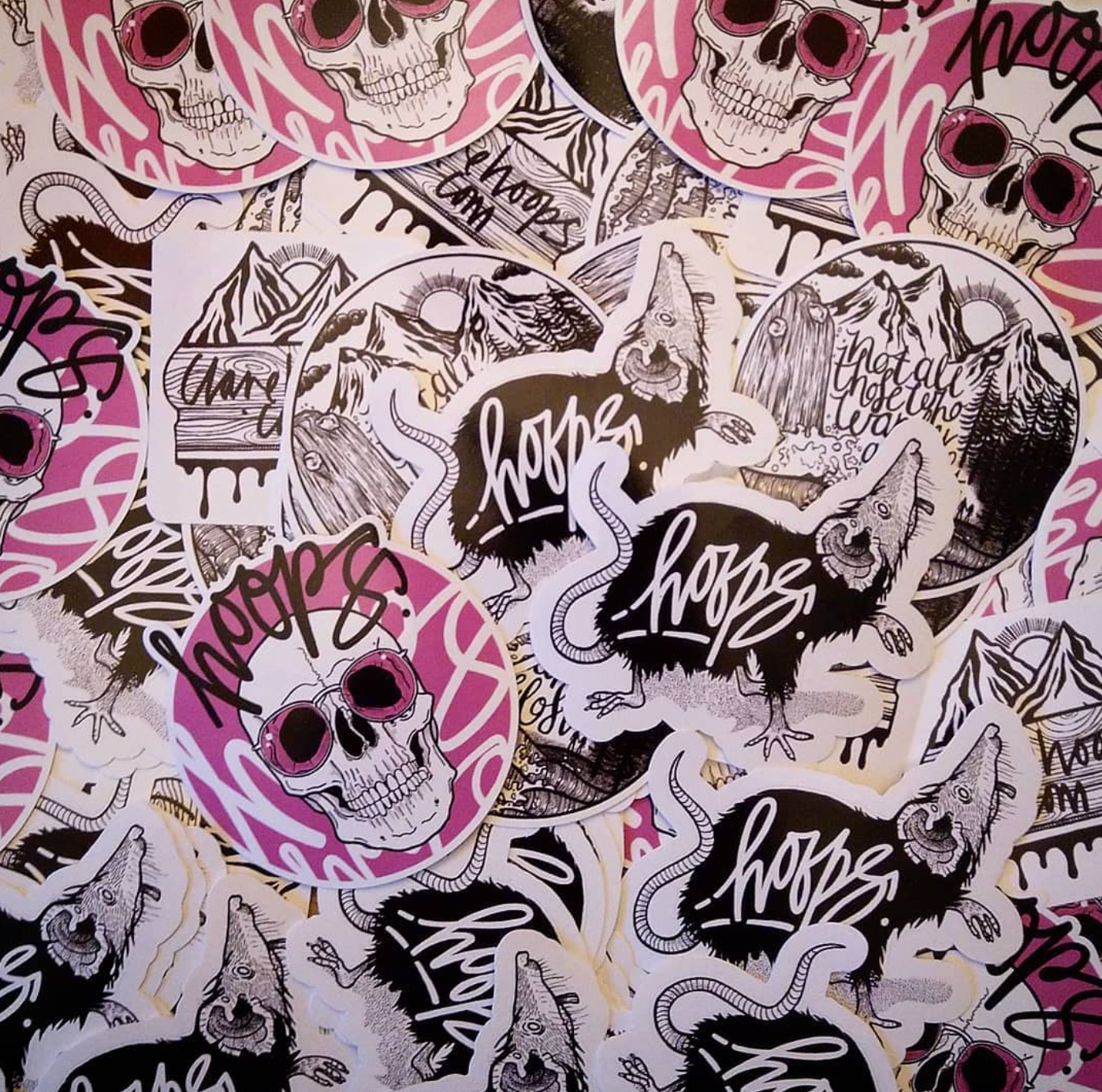 2 Metres of Custom Die Cut Stickers